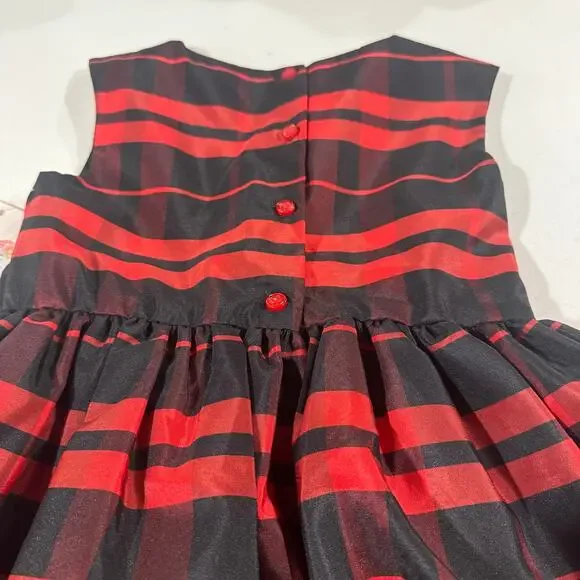 Mia & Mimi Toddler Girl 5T Red and Black Formal Party Dress NWT - Picture 6 of 6